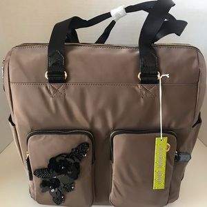 Gianni Bini CADT II Taupe color, large nylon tote